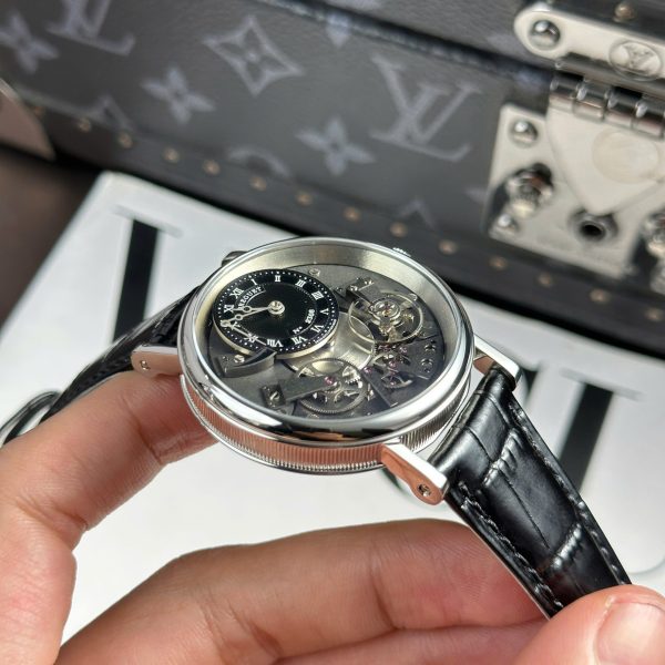 Đồng Hồ Breguet Tradition 7057 Replica 1 1 Dây Da Đen Nhà Máy ZF 40mm (2)