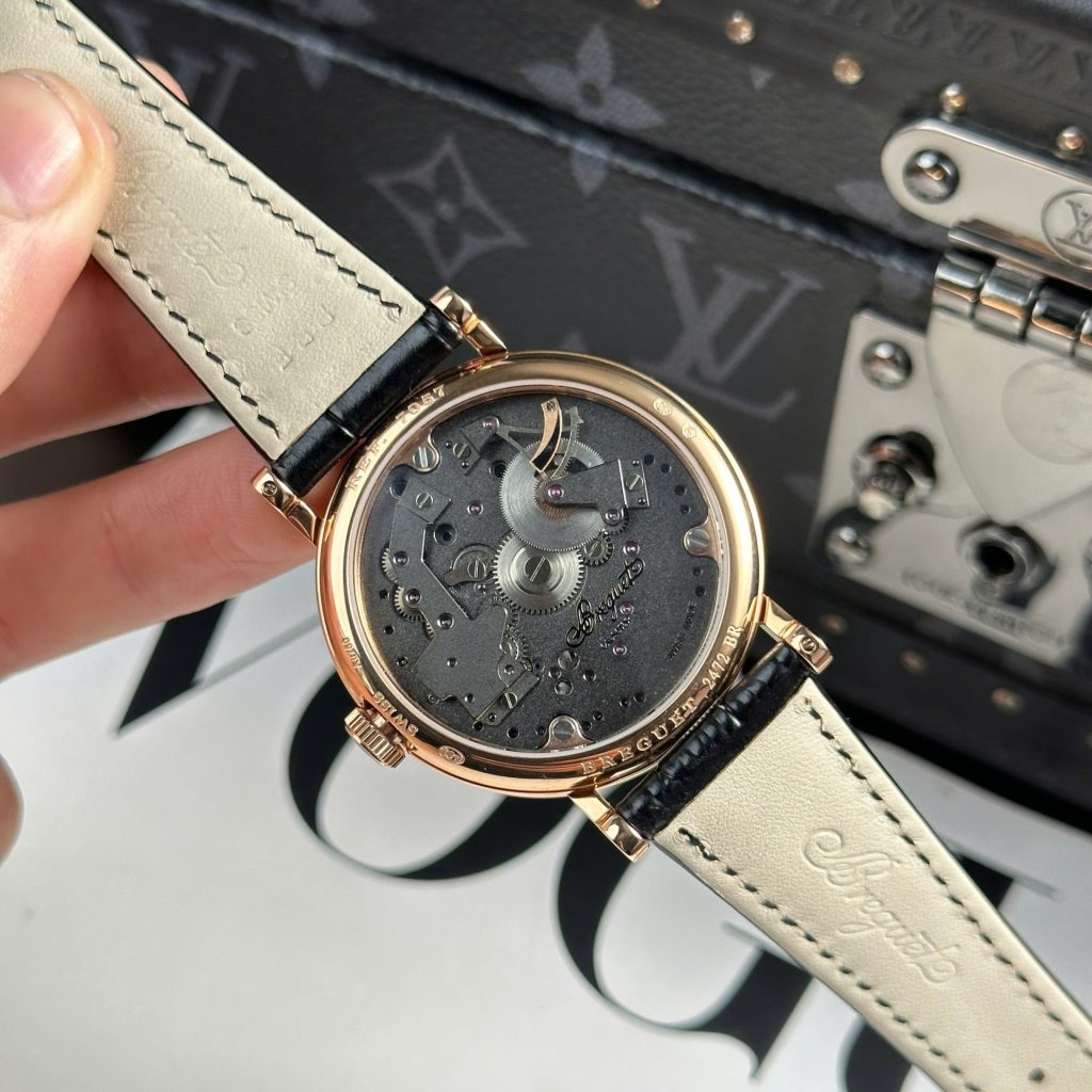 Đồng Hồ Breguet Tradition 7057 Replica 11 Mặt Đen Dây Da Nhà Máy ZF 40mm (2)