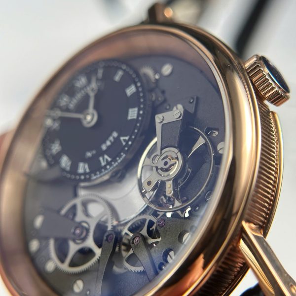 Đồng Hồ Breguet Tradition 7057 Replica 11 Mặt Đen Dây Da Nhà Máy ZF 40mm (2)