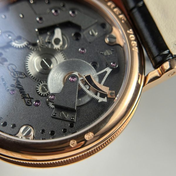 Đồng Hồ Breguet Tradition 7057 Replica 11 Mặt Đen Dây Da Nhà Máy ZF 40mm (2)