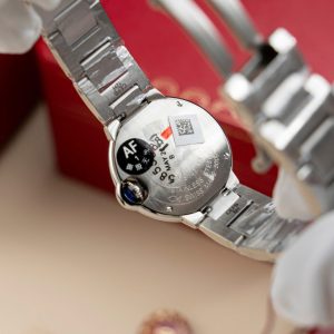 Đồng Hồ Cartier Ballon Bleu W69010Z4 Replica 11 Nữ Máy Pin Dây Kim Loại 28mm (2)