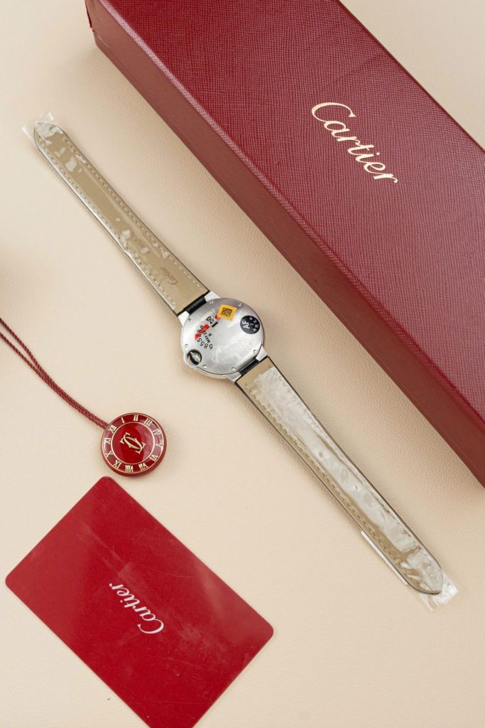Đồng Hồ Cartier Replica 11 Ballon Bleu W690187Z4 Mặt Trắng Dây Da 36mm (2)