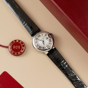 Đồng Hồ Cartier Replica 11 Ballon Bleu W690187Z4 Mặt Trắng Dây Da 36mm (11)
