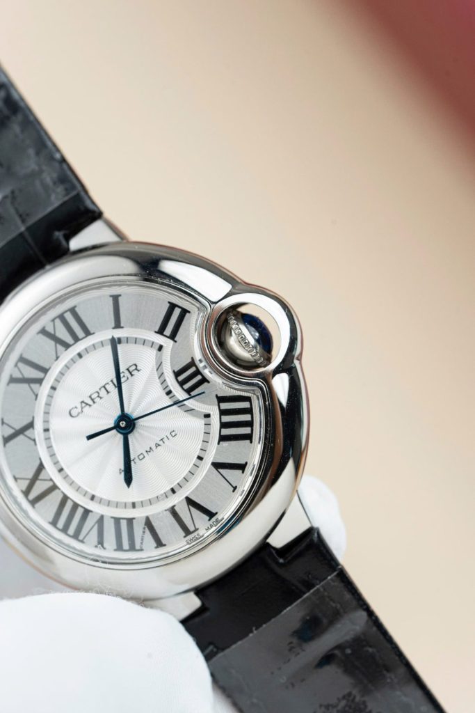 Đồng Hồ Cartier Replica 11 Ballon Bleu W690187Z4 Mặt Trắng Dây Da 36mm (2)