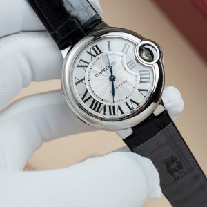 Đồng Hồ Cartier Replica 11 Ballon Bleu W690187Z4 Mặt Trắng Dây Da 36mm (2)