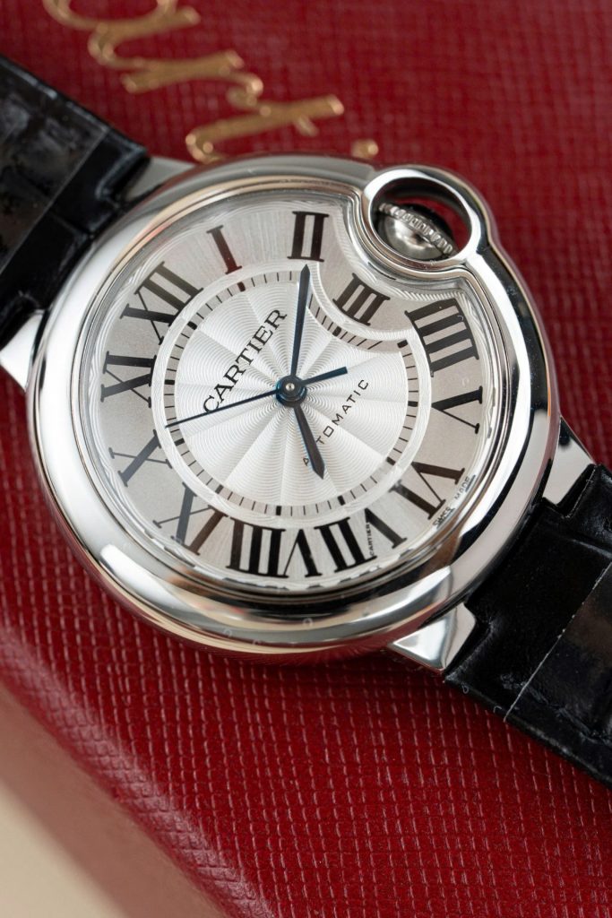 Đồng Hồ Cartier Replica 11 Ballon Bleu W690187Z4 Mặt Trắng Dây Da 36mm (2)