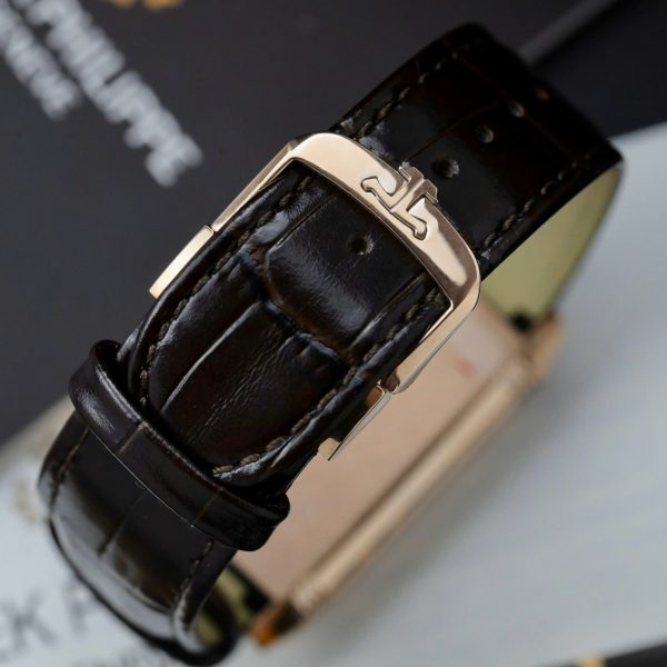 Đồng Hồ Jaeger LeCoultre Chế Tác Master Reverso Tribute Small Seconds Dây Da Màu Nâu 28 (2)