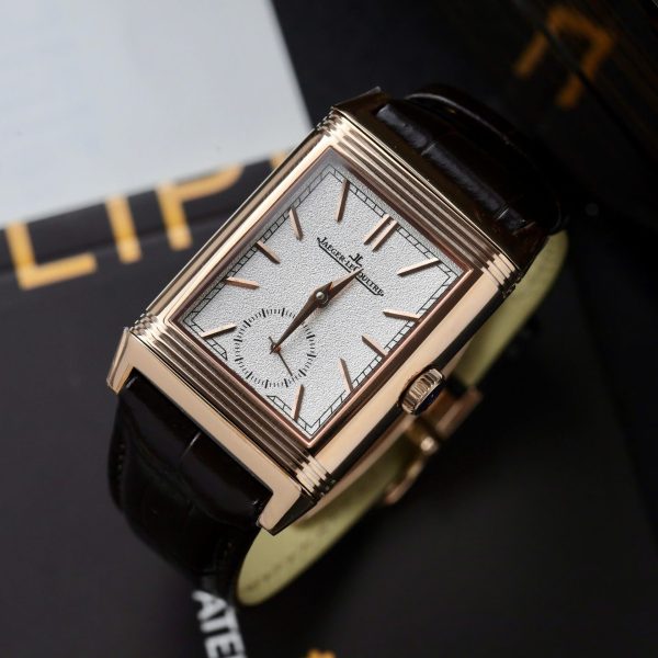 Đồng Hồ Jaeger LeCoultre Chế Tác Master Reverso Tribute Small Seconds Dây Da Màu Nâu 28 (2)