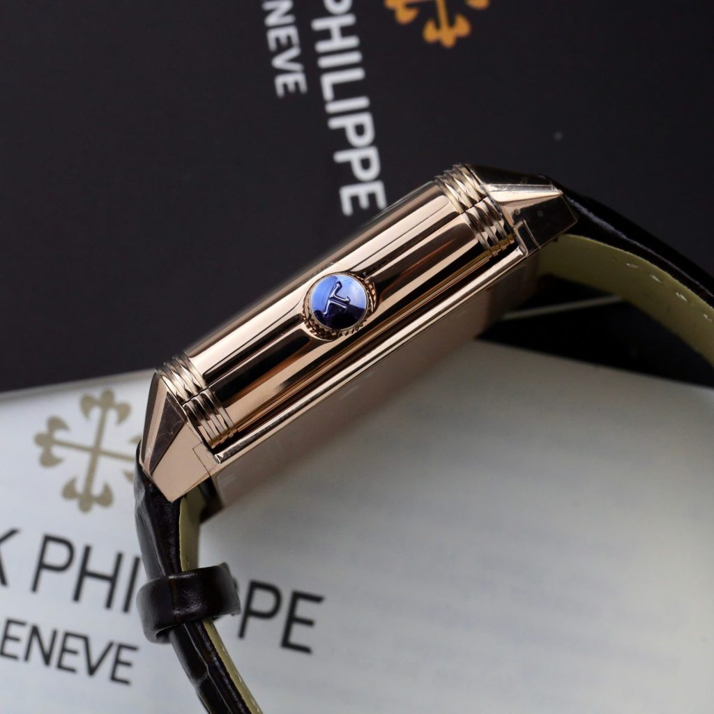 Đồng Hồ Jaeger LeCoultre Chế Tác Master Reverso Tribute Small Seconds Dây Da Màu Nâu 28 (2)