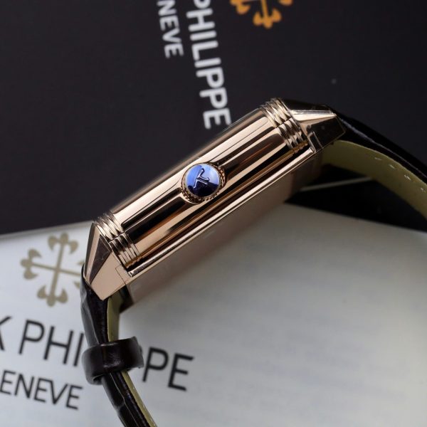Đồng Hồ Jaeger LeCoultre Chế Tác Master Reverso Tribute Small Seconds Dây Da Màu Nâu 28 (2)