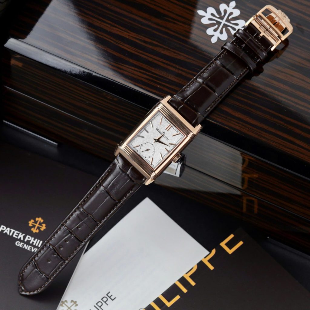 Đồng Hồ Jaeger LeCoultre Chế Tác Master Reverso Tribute Small Seconds Dây Da Màu Nâu 28 (2)