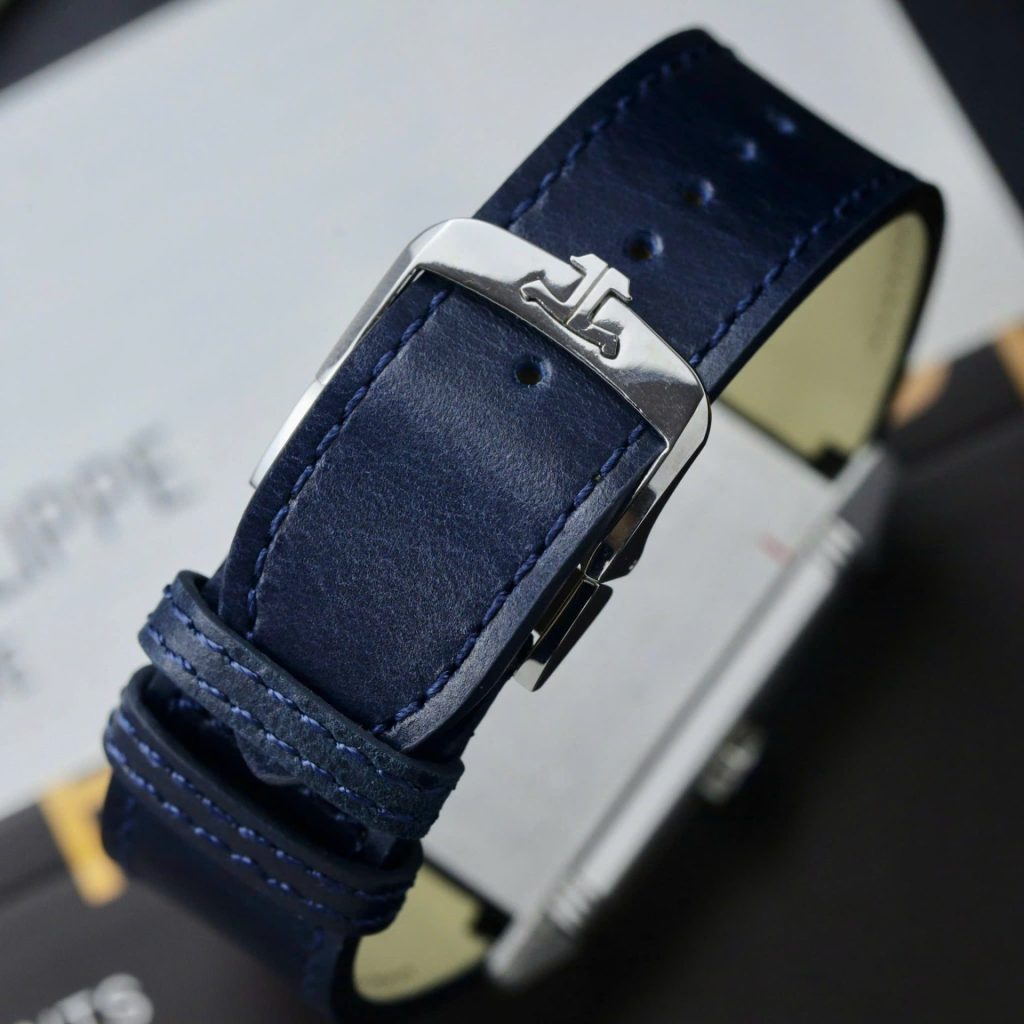 Đồng Hồ Jaeger LeCoultre Master Reverso Tribute Small Seconds 2 Mặt Trắng Và Xanh Blue Replica 28 (2)
