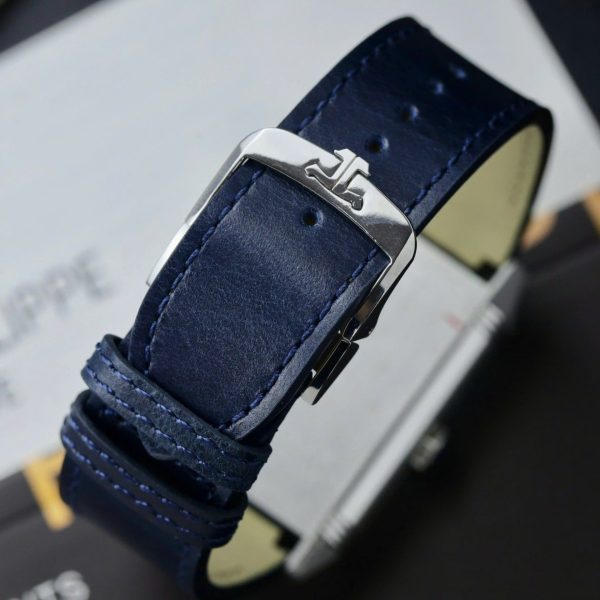 Đồng Hồ Jaeger LeCoultre Master Reverso Tribute Small Seconds 2 Mặt Trắng Và Xanh Blue Replica 28 (2)