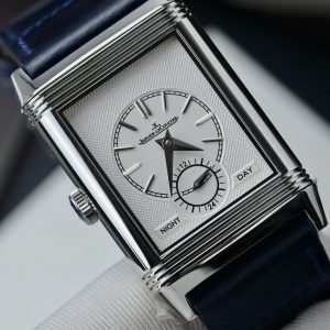 Đồng Hồ Jaeger LeCoultre Master Reverso Tribute Small Seconds 2 Mặt Trắng Và Xanh Blue Replica 28 (2)