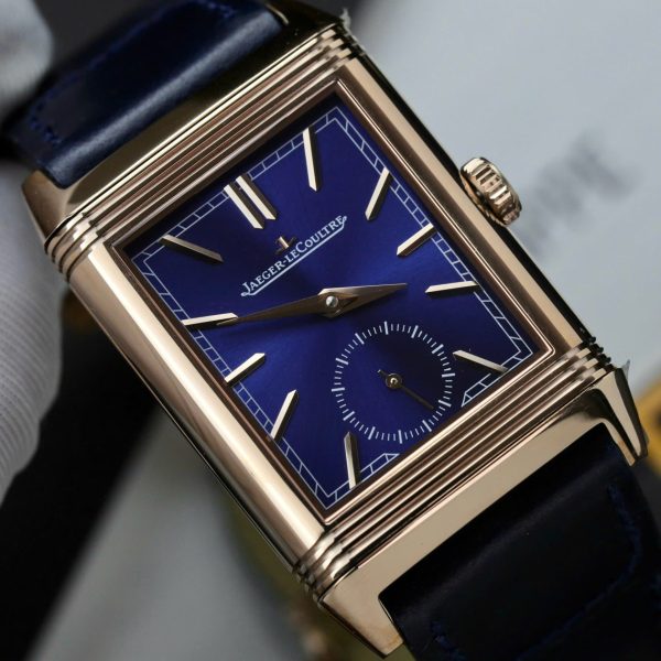 Đồng Hồ Jaeger LeCoultre Master Reverso Tribute Small Seconds 2 Mặt Xanh Blue Và Trắng Chế Tác 28 (2)