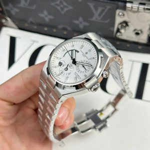 Đồng Hồ Nam Vacheron Constantin Rep 11 Overseas Dual Time 47450 Màu Trắng 9F 42mm (2)