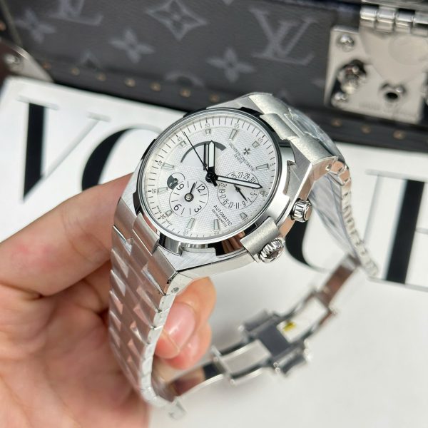 Đồng Hồ Nam Vacheron Constantin Rep 11 Overseas Dual Time 47450 Màu Trắng 9F 42mm (2)