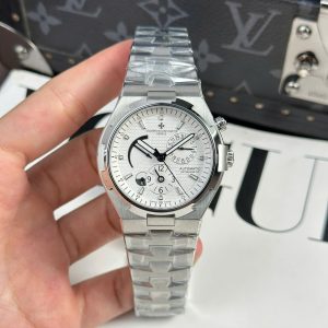 Đồng Hồ Nam Vacheron Constantin Rep 11 Overseas Dual Time 47450 Màu Trắng 9F 42mm (2)