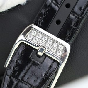 Đồng Hồ Nữ Franck Muller V32 Chế Tác Đính Full Kim Cương Moissanite Màu Đen 36mm (2)