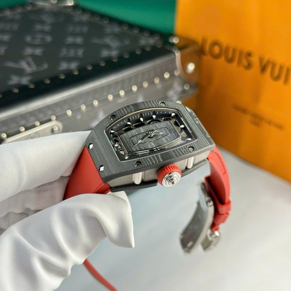 Đồng Hồ Nữ Richard Mille RM07-01 Replica 11 Vỏ Carbon Dây Cao Su 32x46mm (1)