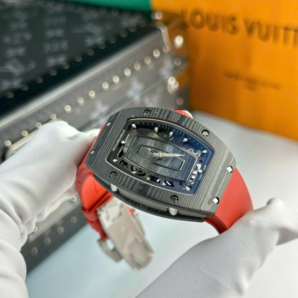 Đồng Hồ Nữ Richard Mille RM07-01 Replica 11 Vỏ Carbon Dây Cao Su 32x46mm (1)