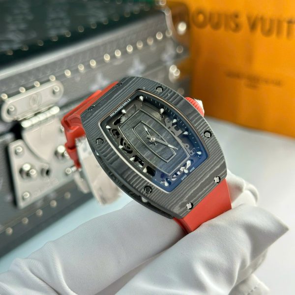 Đồng Hồ Nữ Richard Mille RM07-01 Replica 11 Vỏ Carbon Dây Cao Su 32x46mm (1)