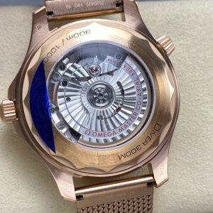 Đồng Hồ Omega Seamaster Driver 300 Best Copy Vàng Hồng Mặt Đỏ Nhà Máy VS 42mm (1)