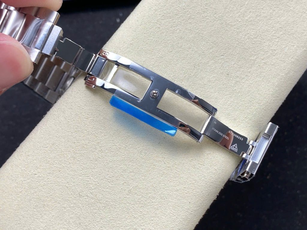 Đồng Hồ Omega Seamaster Mặt Xanh Blue Replica 11 Co-Axial Cọc Dạ Quang VS 41mm (1)