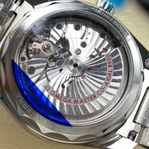 Đồng Hồ Omega Seamaster Mặt Xanh Blue Replica 11 Co-Axial Cọc Dạ Quang VS 41mm (1)