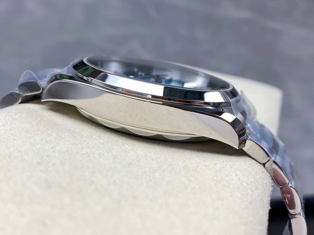 Đồng Hồ Omega Seamaster Mặt Xanh Blue Replica 11 Co-Axial Cọc Dạ Quang VS 41mm (1)
