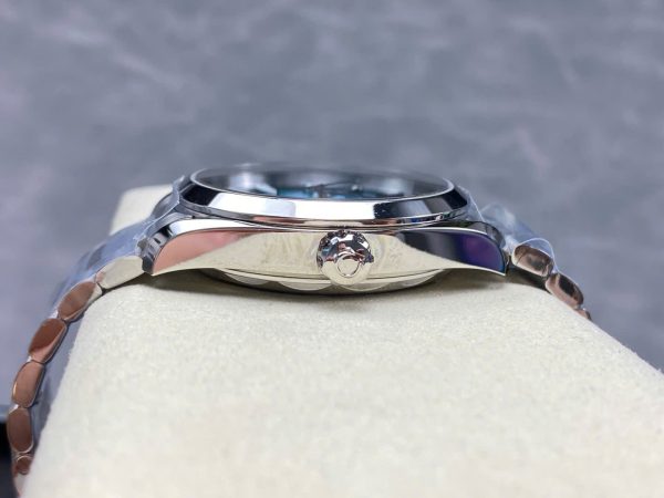 Đồng Hồ Omega Seamaster Mặt Xanh Blue Replica 11 Co-Axial Cọc Dạ Quang VS 41mm (1)