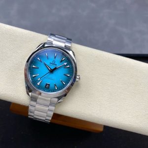 Đồng Hồ Omega Seamaster Mặt Xanh Blue Replica 11 Co-Axial Cọc Dạ Quang VS 41mm (1)