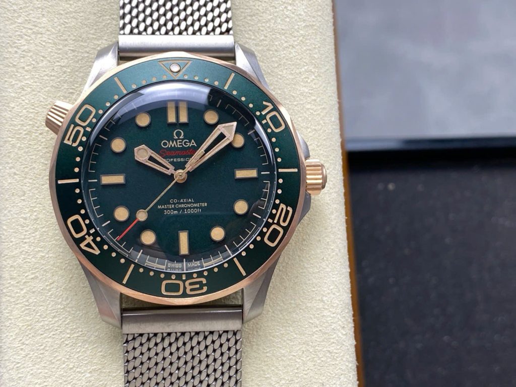 Đồng Hồ Omega Seamaster Replica 11 Driver 300 Mặt Xanh Demi Nhà Máy VS 42mm (1)