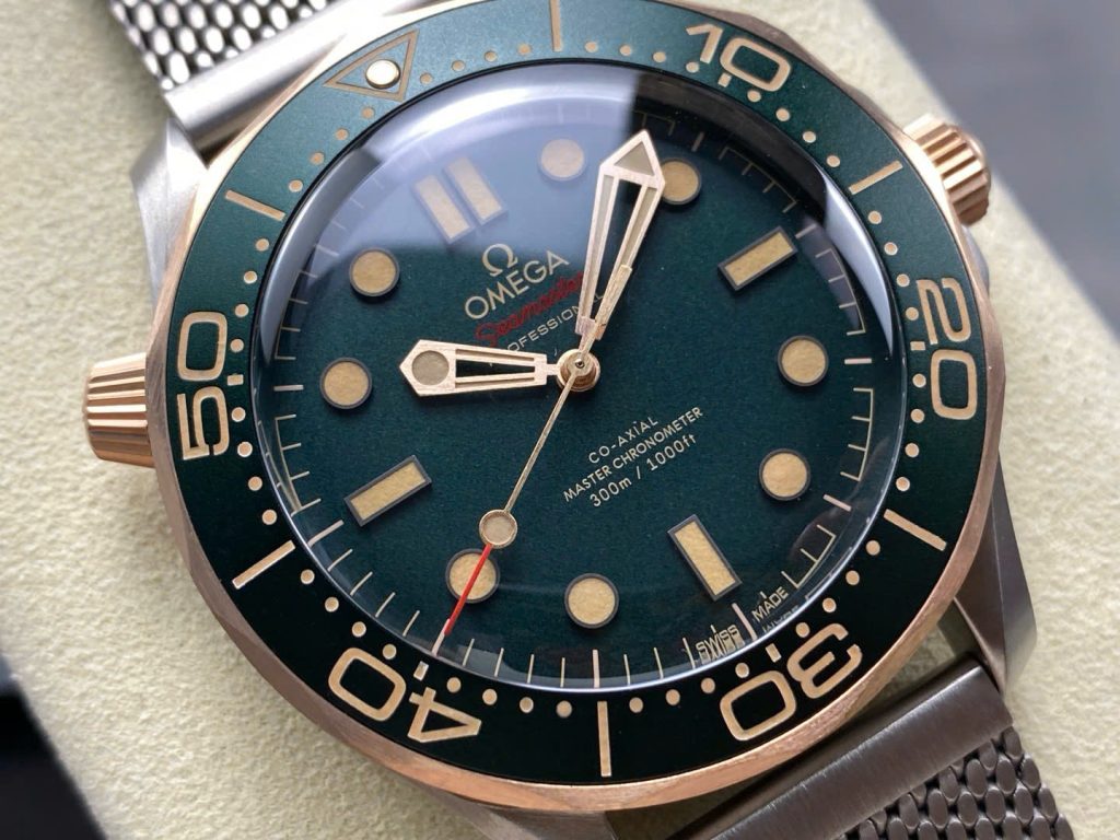Đồng Hồ Omega Seamaster Replica 11 Driver 300 Mặt Xanh Demi Nhà Máy VS 42mm (1)