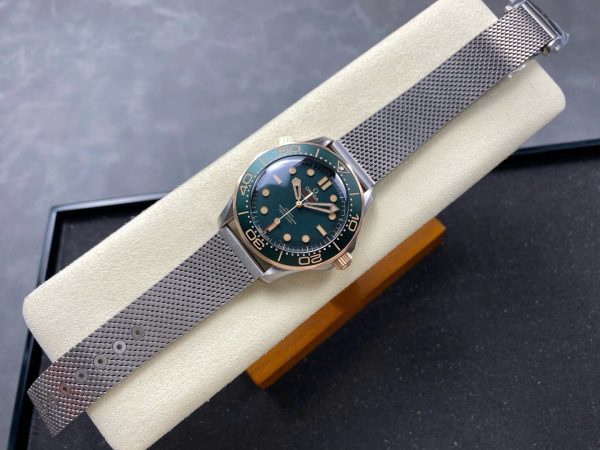 Đồng Hồ Omega Seamaster Replica 11 Driver 300 Mặt Xanh Demi Nhà Máy VS 42mm (1)