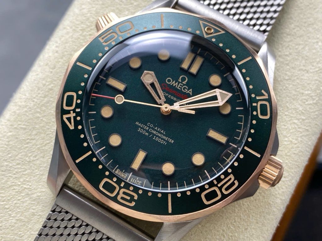 Đồng Hồ Omega Seamaster Replica 11 Driver 300 Mặt Xanh Demi Nhà Máy VS 42mm (1)
