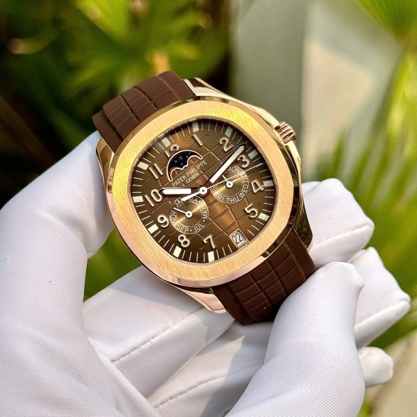 Đồng Hồ Patek Philippe Chế Tác Máy Thuỵ Sỹ Aquanaut 5261 Mặt Chocolate 40mm (1)