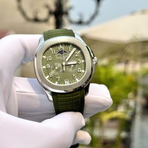 Đồng Hồ Patek Philippe Chế Tác Máy Thuỵ Sỹ Aquanaut 5261 Mặt Xanh Lá 40mm (8)