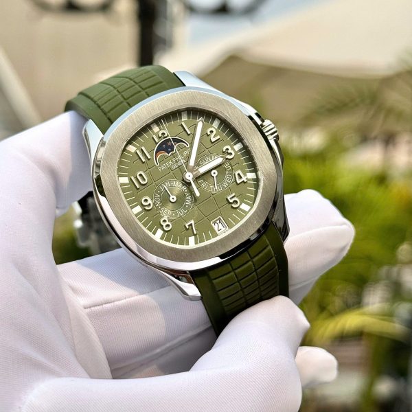 Đồng Hồ Patek Philippe Chế Tác Máy Thuỵ Sỹ Aquanaut 5261 Mặt Xanh Lá 40mm (5)