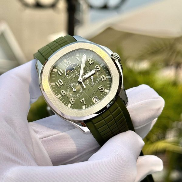 Đồng Hồ Patek Philippe Chế Tác Máy Thuỵ Sỹ Aquanaut 5261 Mặt Xanh Lá 40mm (8)