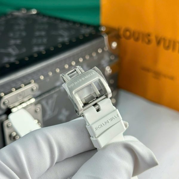 Đồng Hồ Richard Mille RM07-01 Chế Tác Vỏ Carbon Đỏ Dây Cao Su 32x46mm (2)