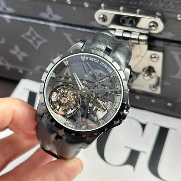 Đồng Hồ Roger Dubuis Replica 11 Excalibur Titanium RDDBEX0889 Bộ Chuyển Động Tourbillon BBR 42mm (2)