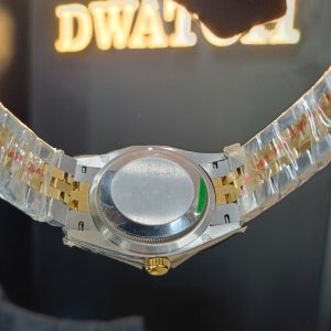 Đồng Hồ Rolex DateJust Super Fake Mặt Vàng Demi Cọc Kim Siêu Lướt EWF 36mm