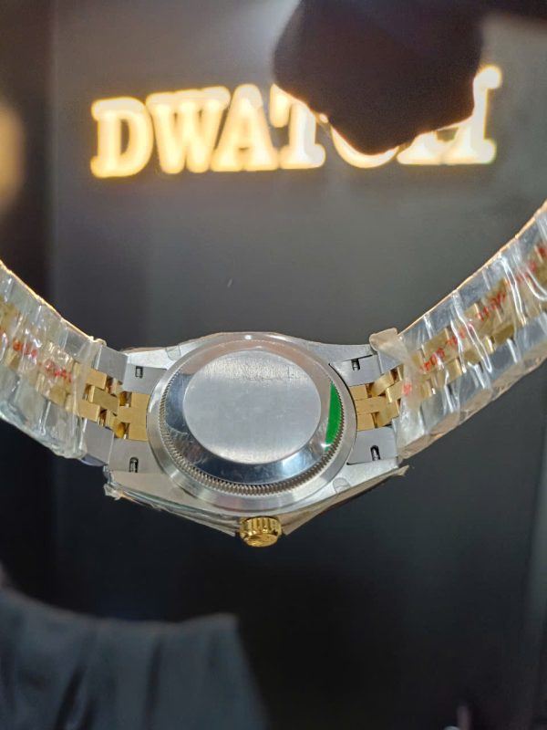 Đồng Hồ Rolex DateJust Super Fake Mặt Vàng Demi Cọc Kim Siêu Lướt EWF 36mm