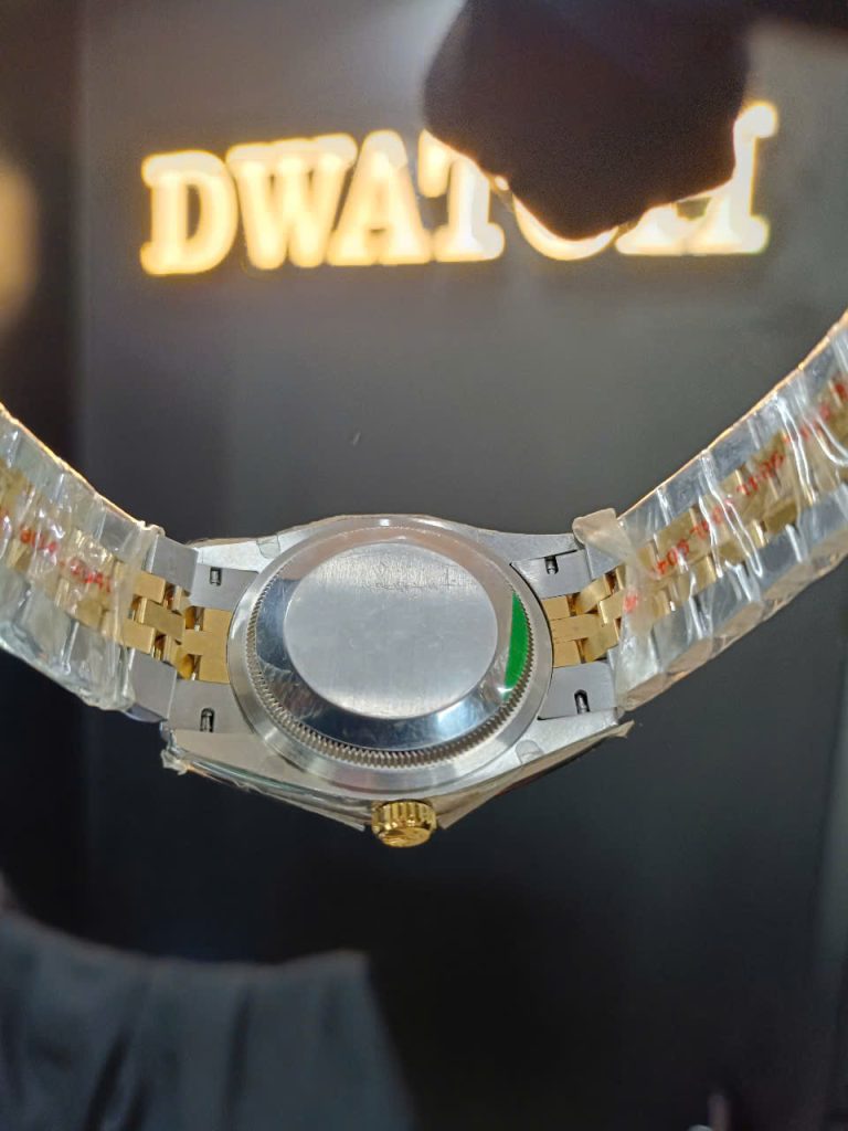 Đồng Hồ Rolex DateJust Super Fake Mặt Vàng Demi Cọc Kim Siêu Lướt EWF 36mm
