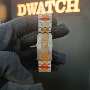 Đồng Hồ Rolex DateJust Super Fake Mặt Vàng Demi Cọc Kim Siêu Lướt EWF 36mm