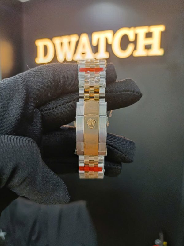 Đồng Hồ Rolex DateJust Super Fake Mặt Vàng Demi Cọc Kim Siêu Lướt EWF 36mm