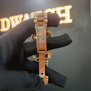 Đồng Hồ Rolex Day-Date Replica Siêu Lướt Mạ Vàng Hồng Mặt Xanh EWF 40mm