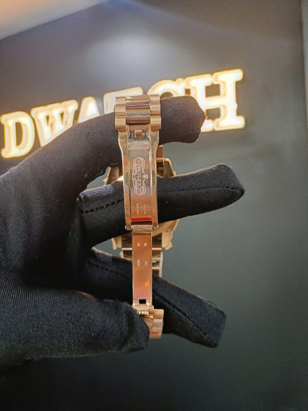 Đồng Hồ Rolex Day-Date Replica Siêu Lướt Mạ Vàng Hồng Mặt Xanh EWF 40mm