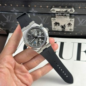 Đồng Hồ Vacheron Constantin Chế Tác Overseas Dual Time 47450 Mặt Xám Dây Cao Su 9F 42mm (2)